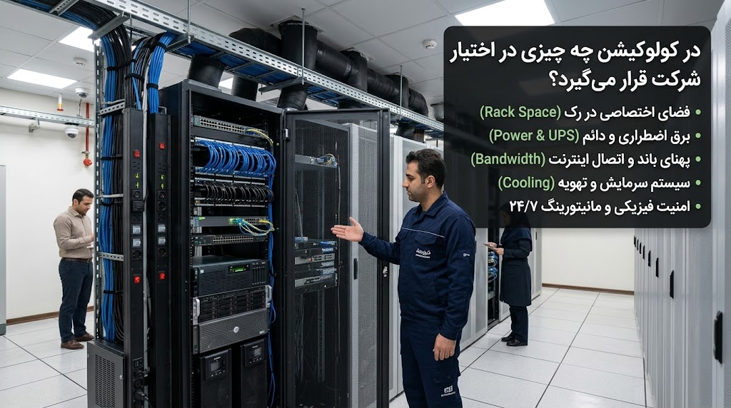 در کولوکیشن چه چیزی در اختیار شرکت قرار میگیرد؟